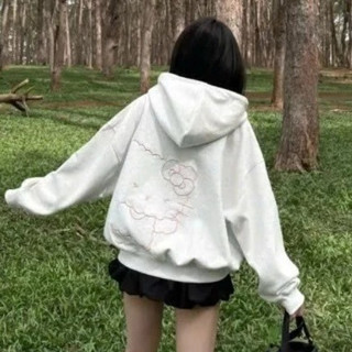 Áo nỉ khoá hoodie zip mặt mèo in nổi 2 lớp chất nỉ cao cấp siêu hot 2025