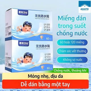 Hộp 60 miếng băng urgo chống thấm nước tiện dụng - Băng ego chống nước khi bơi lội và đi tắm