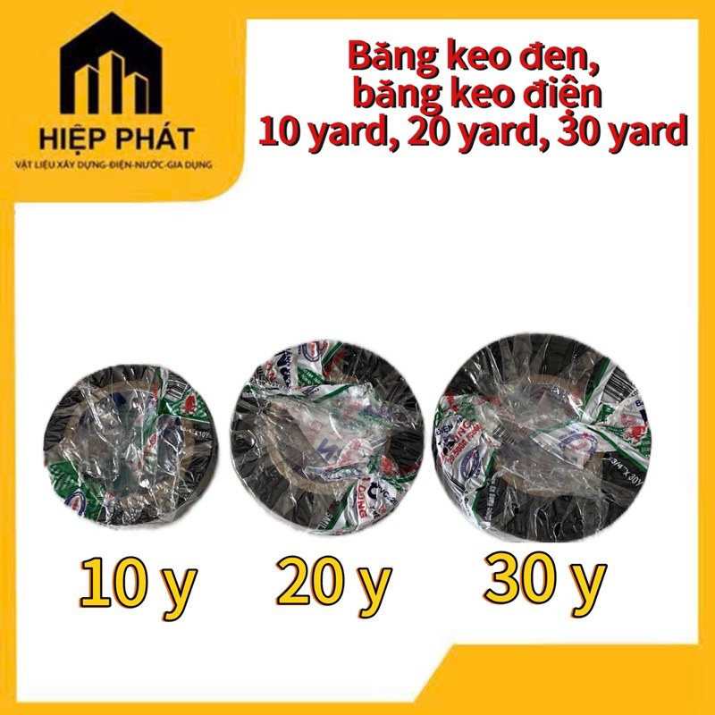 1 Cuồn Băng keo điện, băng keo đen 10 yard, 20 yard, 30 yard