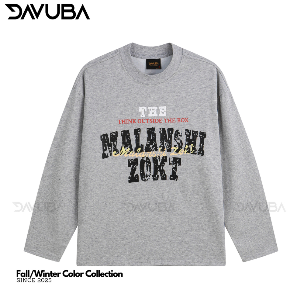 [Deal mở bán] [DAVUBA] Áo Thun Dài Tay Malanshi Long Tee 300gsm nam nữ SM163 | BigBuy360 - bigbuy360.vn