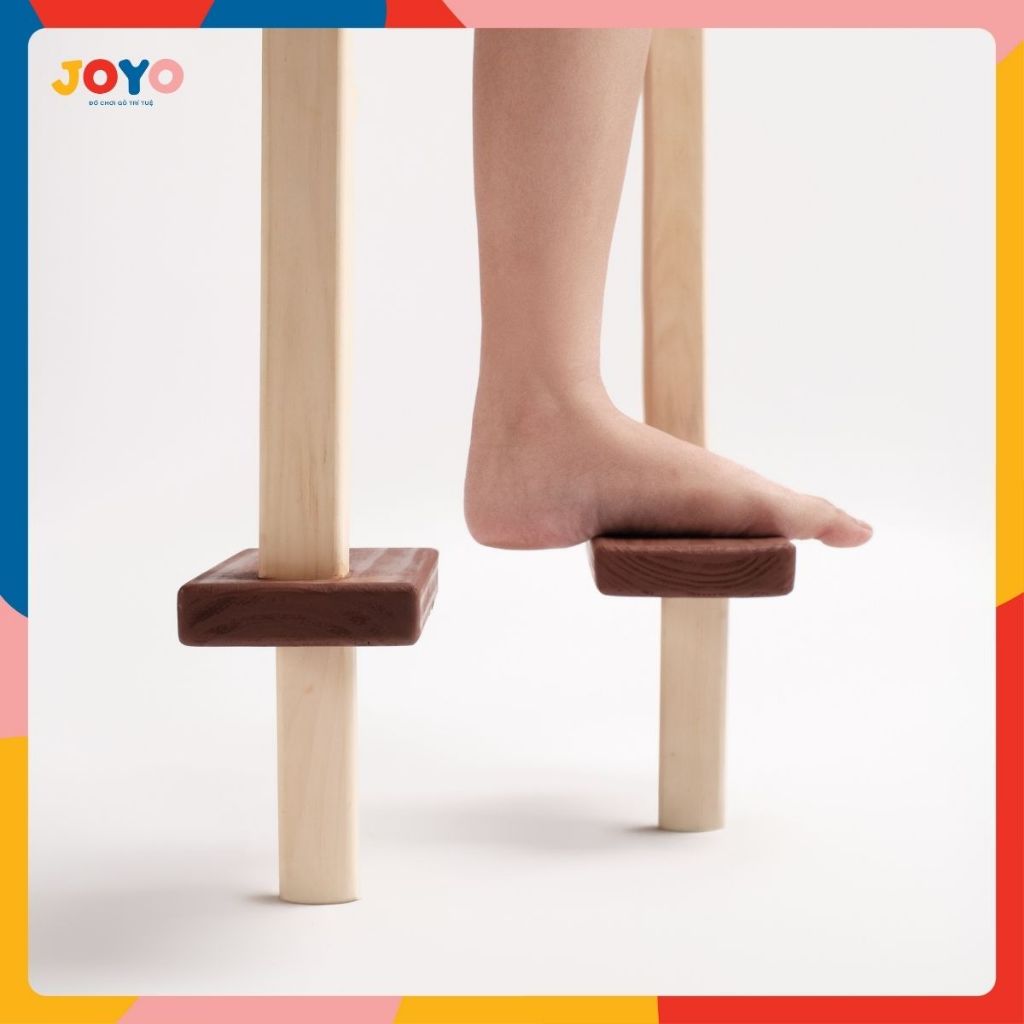 Đồ chơi dân gian Cà kheo gỗ JOYO chịu tải hơn 60kg
