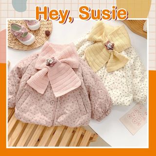 Áo Khoác Hoa Nhí Kèm Khăn Cho Bé Gái Size 9-18kg Hey Susie AK1751 