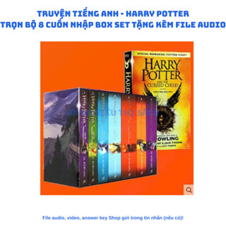 Truyện tiếng anh – Harry Potter trọn bộ 8 cuốn nhập box set kèm file audio
