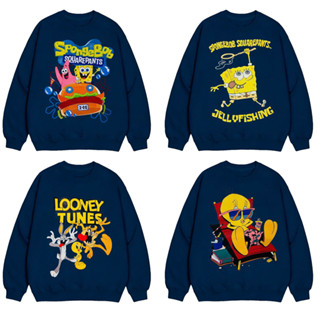 Áo Nỉ Swt Nam Nữ In Hình Hoạt Hình Cute Dễ Thương, Áo Nỉ Unisex Dài Tay Cute