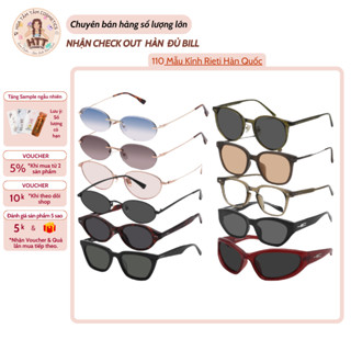    110 mẫu - có sẵn   Kính thời trang unisex RIETI Hàn Quốc Nam & Nữ kính râm đi biển chống tia UV 