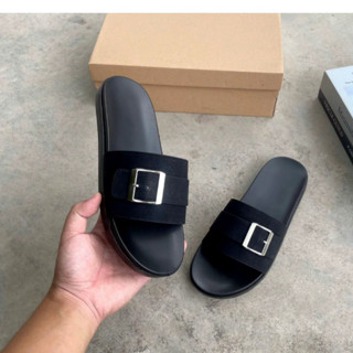 [Đã Khâu đế] Dép nam quai ngang có khuy cạnh, dép boy phố, dép nam sang chảnh đế trống trơn trượt mẫu dép mới Hot 2025