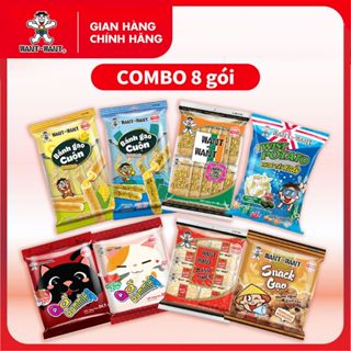  Combo 8 Gói Bánh Gạo Snack Và Kẹo Dẻo Want Want Nhiều Hương Vị Đồ Ăn Vặt Giòn Ngon Tiện Lợi 