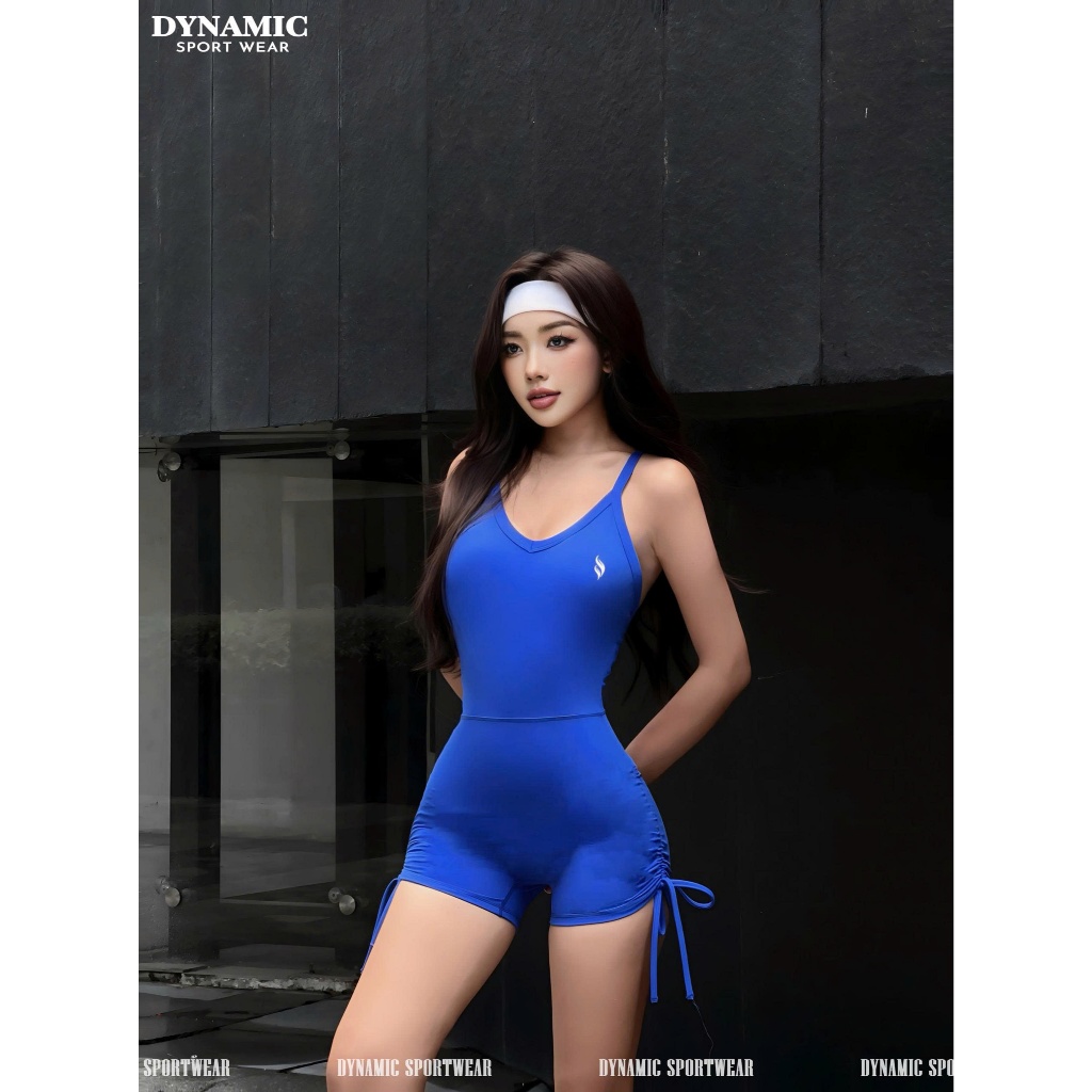 Bộ quần áo thể thao nữ liền thân, có dây rút hai bên hông, dệt kim từ sợi tổng hợp 90% Nylon + 10% Spandex JS-ELITE | BigBuy360 - bigbuy360.vn