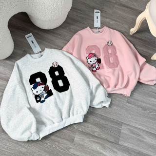  Áo Sweater Nỉ Nữ Cổ Tròn Form Boxy Nỉ Bông Tàu L1 In Số 28 Oversize Phong Cách Trẻ Trung Năng Động 