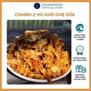  Ghẹ sữa chiên giòn Shumafood combo 2 hũ  mỗi hũ 160g  đặc sản Phan Thiết thơm ngon Snack ăn vặt 