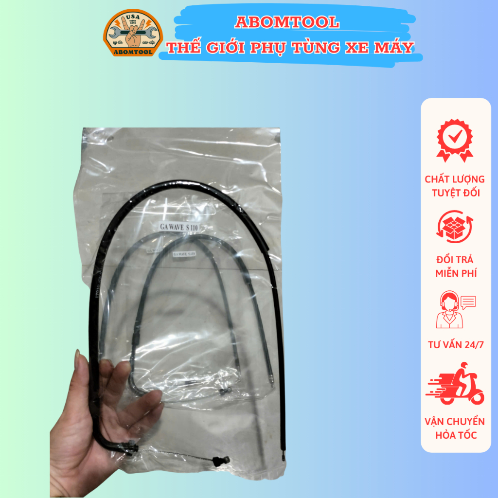 Dây ga WS110, dây ga xe máy WS110 ABOMTOOL