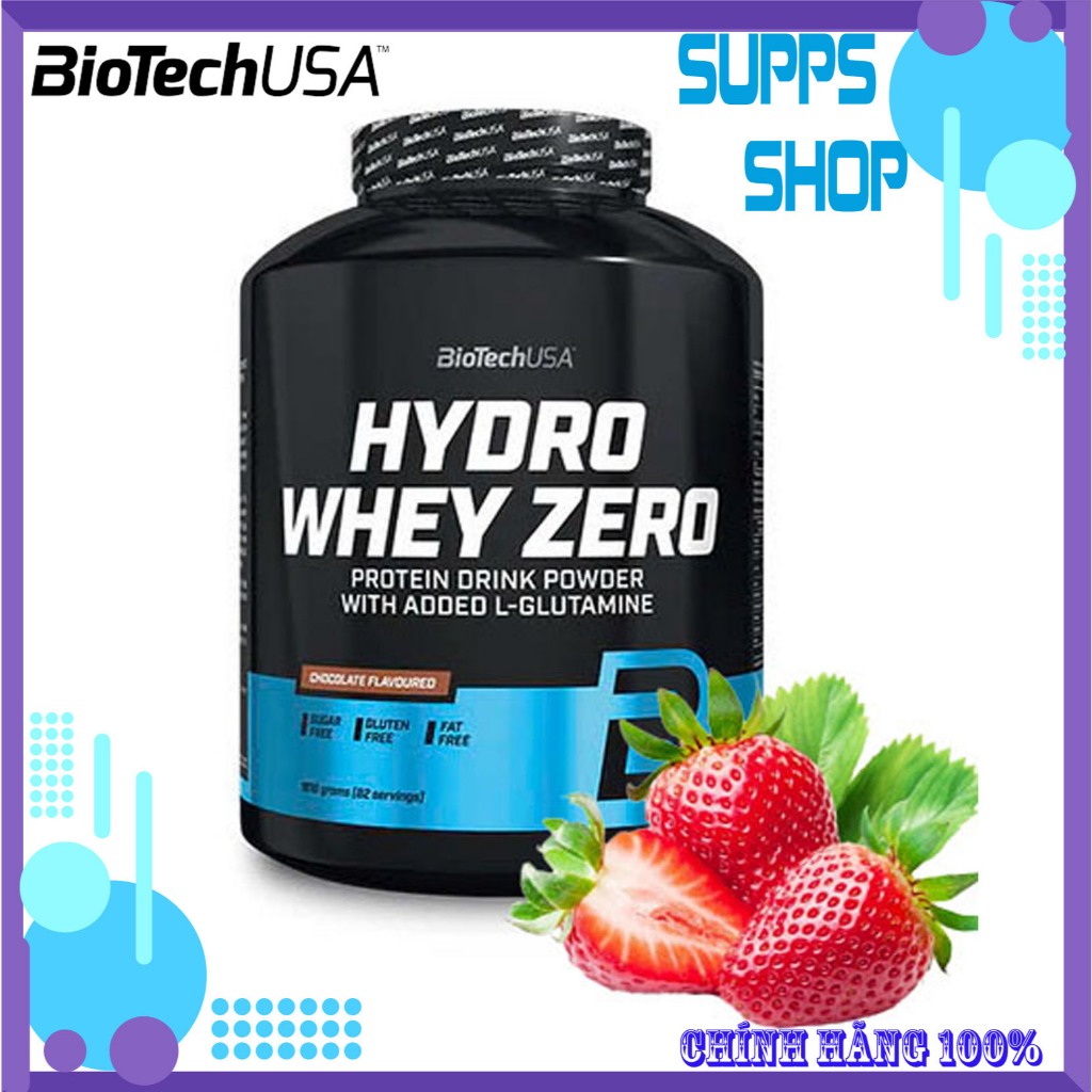 Hydro Whey Zero BiotechUSA 4lbs – Dâu Sữa Whey Cao Cấp hấp thụ nhanh, Whey Thủy Phân Tinh Khiết