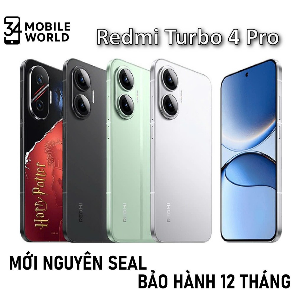 Điện thoại Xiaomi Redmi Turbo 4 Pro New Sealbox bản nội địa chip Snapdragon 8s Gen 4 mới nhất 2025