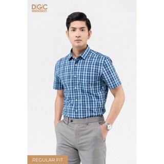  Áo sơ mi nam ngắn tay SASNBB33M - Sơ mi công sở ngắn tay dáng suông 