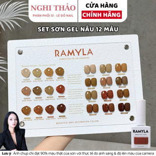 Set sơn gel nâu RAMYLA 12 màu Nghi Thảo Nails