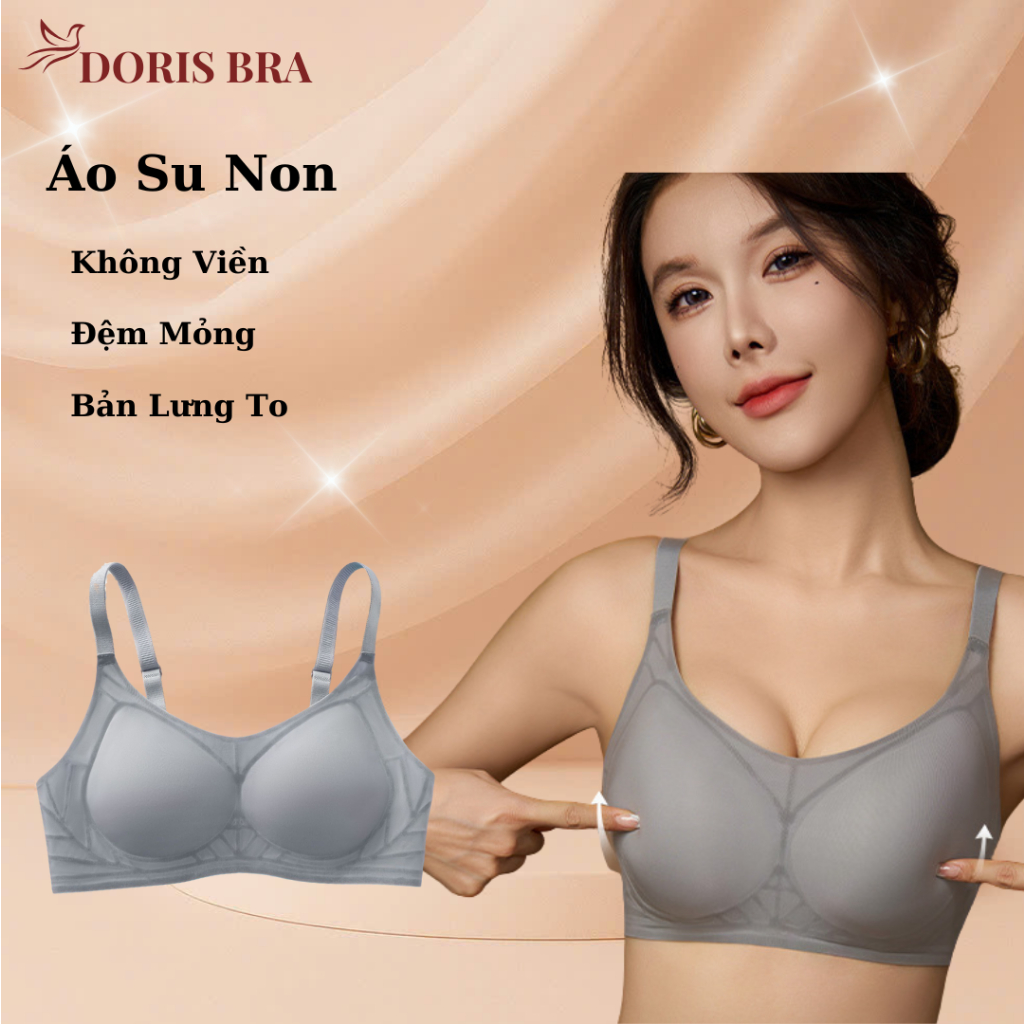   LOẠI 1  Áo lót SIÊU THOÁNG MÁT ALX1 DORIS áo ngực áo bra nữ chất su lạnh không đệm mút siêu mỏng không gọng 