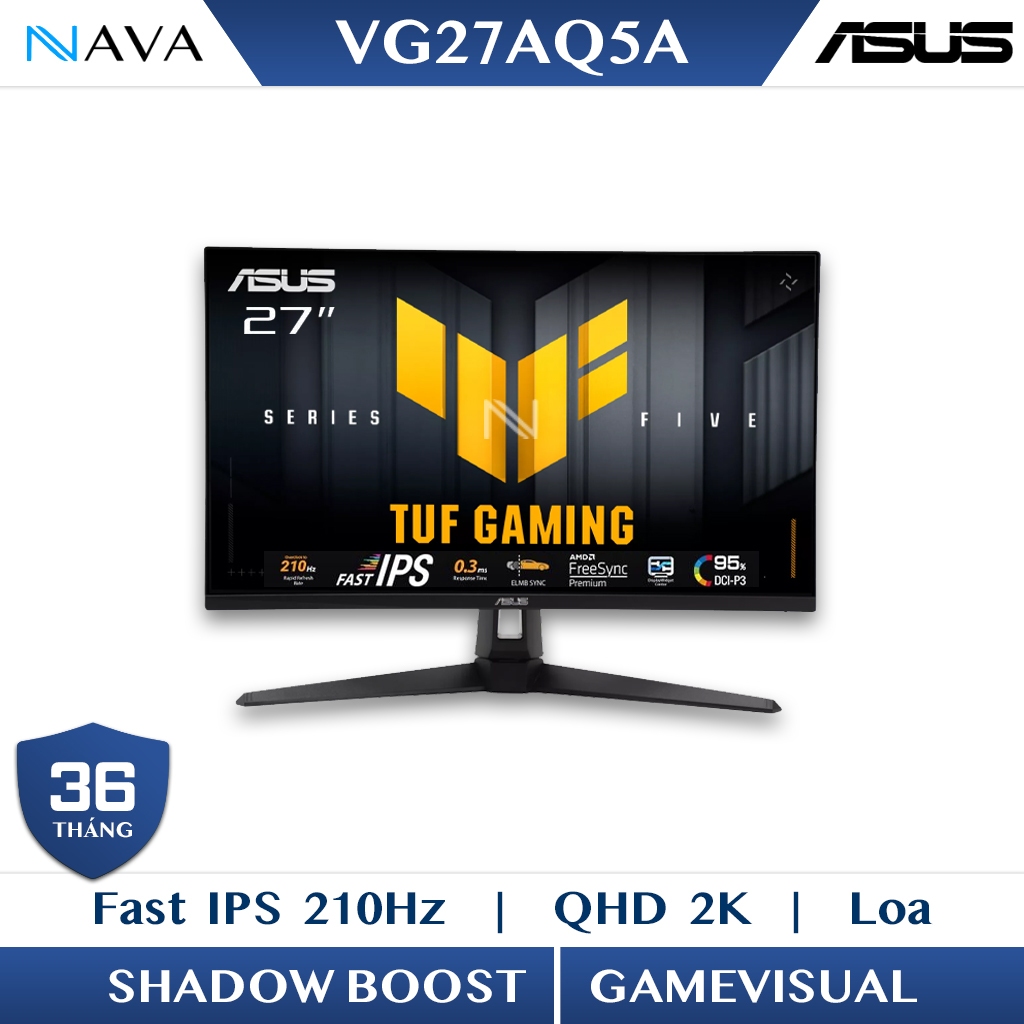 Màn hình ASUS TUF Gaming VG27AQ5A 27 inch 2K Fast IPS 210Hz 1ms, Loa tích hợp