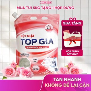 Bột Giặt TOPGIA Hương Nước Hoa Pháp Đánh Bay Vết Bẩn Lưu Hương 72H An Toàn Da Tay