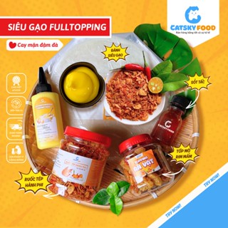 Bánh tráng phơi sương CATSKY FOOD combo bánh tráng đồ ăn vặt tiện lợi - COMBO TRẢI NGHIỆM