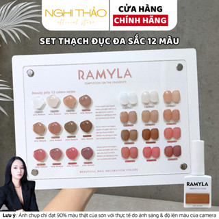Set sơn gel thạch đục đa sắc RAMYLA 12 màu NGHI THẢO