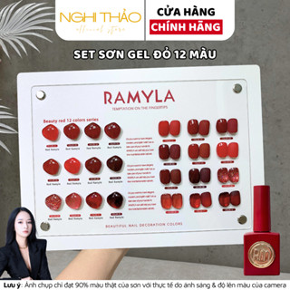 Set sơn gel đỏ RAMYLA 12 màu Nghi Thảo