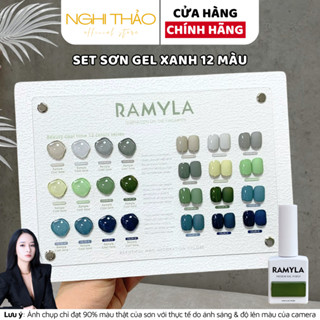 Set sơn gel xanh RAMYLA 12 màu Nghi Thảo