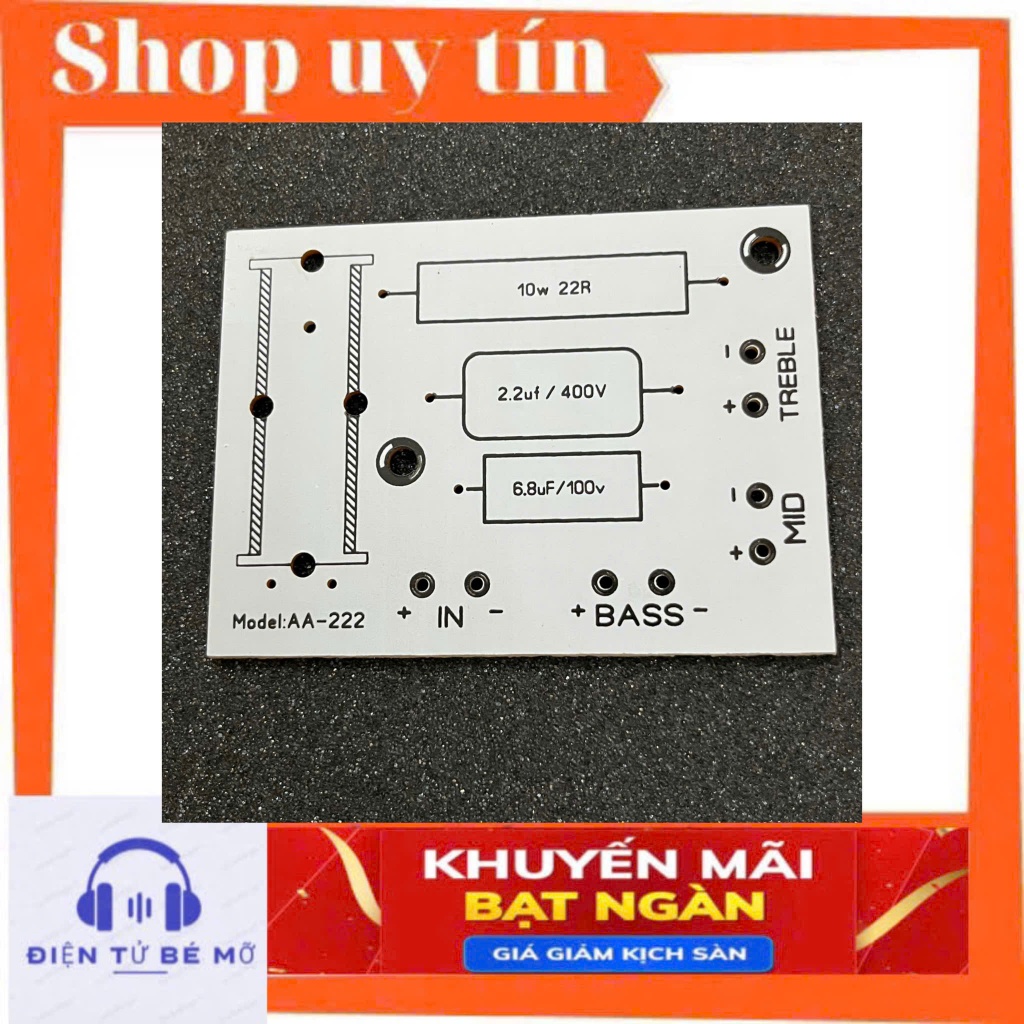 Bo mạch in PCB ( 222 ) 3 way nhỏ gọn ( 1 mạch ).