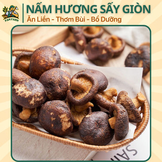  ĂN LIỀN  Snack Nấm Hương Sấy Giòn - Thơm Bùi Bổ Dưỡng - Ăn Vặt Healthy Ăn Chay 