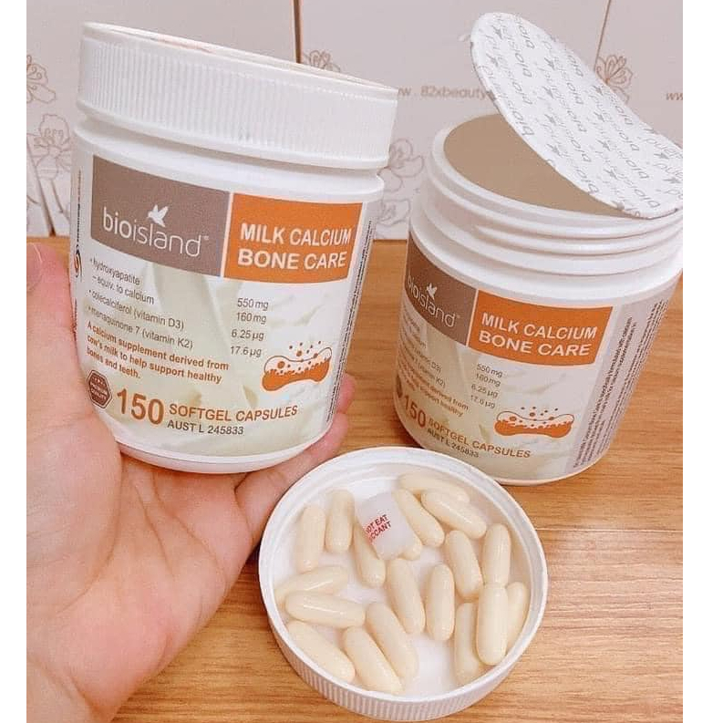 PQS - Canxi Sữa Bio Island Milk Canxi Bone Care 150v