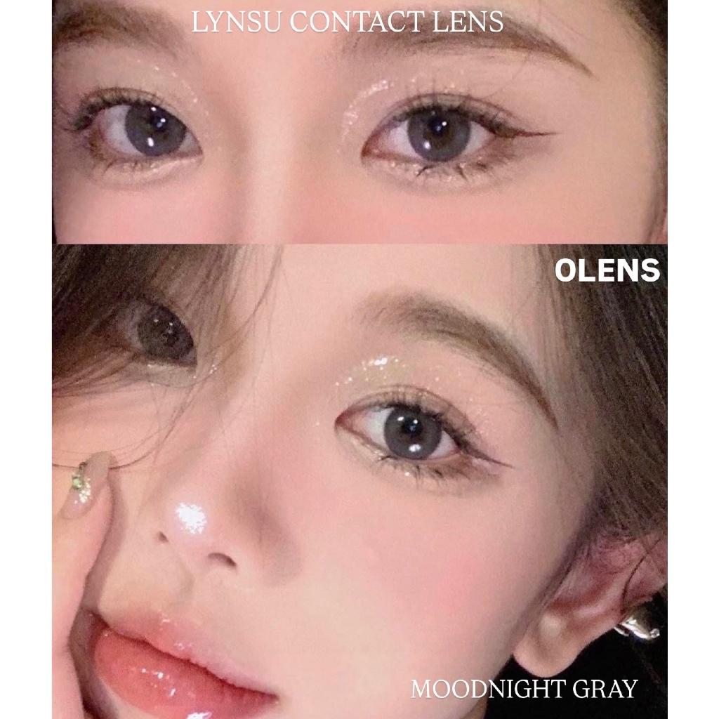 (OLENS) Lens 1 ngày | Kính áp tròng Hàn Quốc - MOODNIGHT GRAY | LYNSU (ĐÔI)