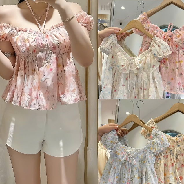 Áo babydoll hoa nhí