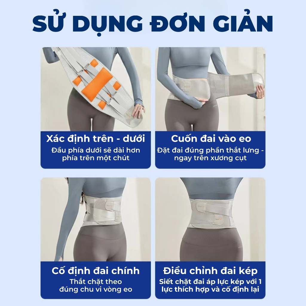Đai cố định lưng Rowanto Fudo Basic chính hãng chống gù, chuẩn tư thế, giảm đau lưng, chống cong vẹo