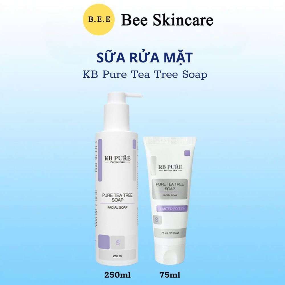 [HÀNG CÔNG TY] Gel Rửa Mặt KB Pure Tea Tree Soap Làm Sạch Sâu, Dưỡng Ẩm, Sáng Da Bee Skincare