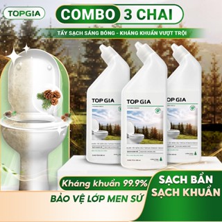 Nước tẩy bồn cầu Topgia đa năng, không cần chà, kháng khuẩn 99.9%, khử mùi an toàn, giữ bồn sạch lâu