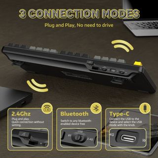 BÀN PHÍM CƠ GAMING KHÔNG DÂY ATTACK SHARK X87 / M87 PRO V2 MULTI MODES LED RGB