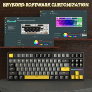 BÀN PHÍM CƠ GAMING KHÔNG DÂY ATTACK SHARK X87 / M87 PRO V2 MULTI MODES LED RGB