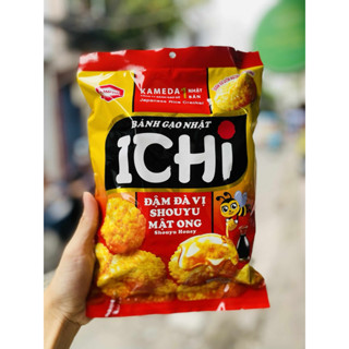   CHÍNH HÃNG-DATE MỚI  1 GÓI BÁNH GẠO NHẬT ICHI 100gram  ĐẬM VỊ MẬT ONG GIÒN NGON KHÓ CƯỠNG  