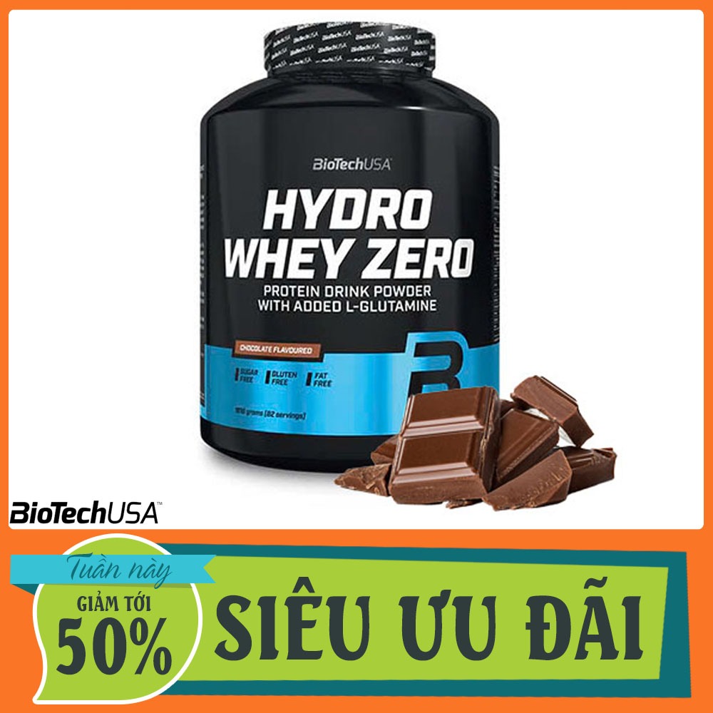 Whey BiotechUSA Hydro Whey Zero 4lbs – SOCOLA Whey Hydrolyzed Hấp Thu Nhanh