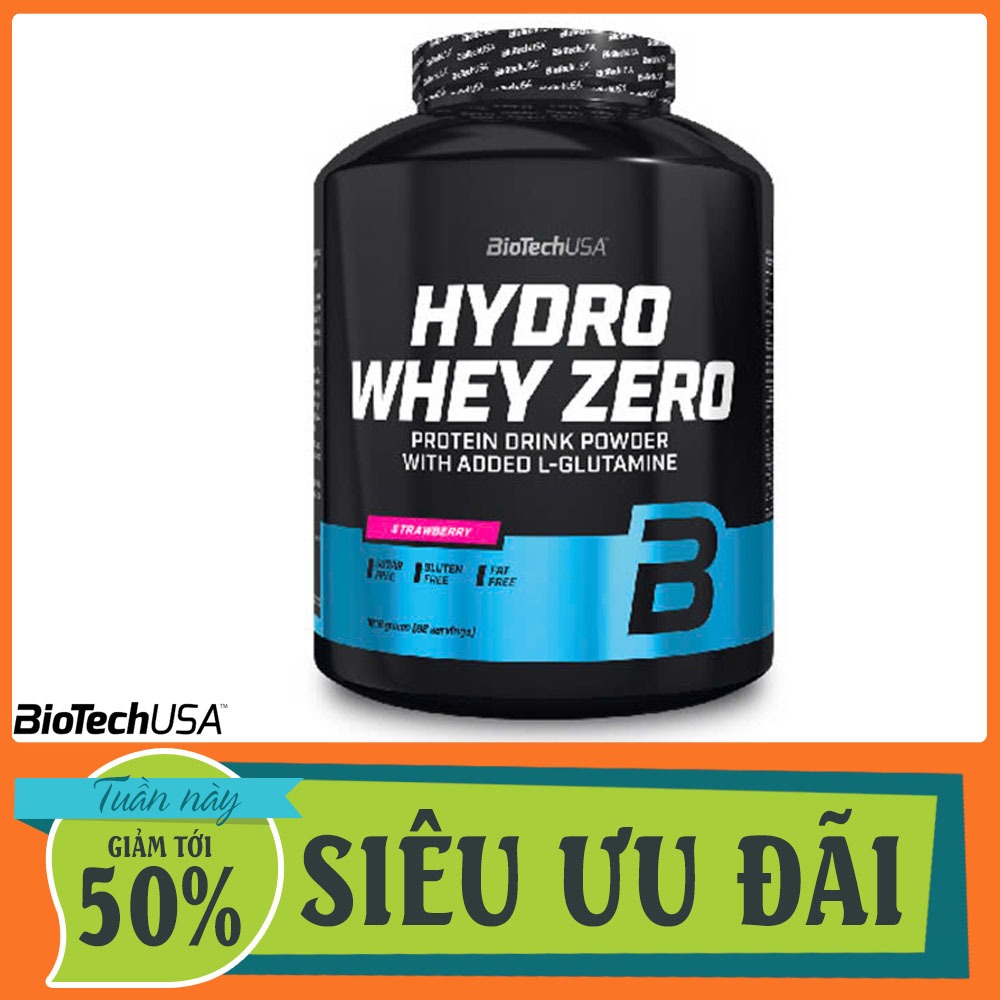 Whey BiotechUSA Hydro Whey Zero 4lbs – VANILLA Whey Hydrolyzed Hấp Thu Nhanh