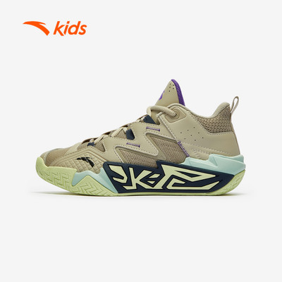 ANTA KIDS Giày bóng rổ bé trai Size 33-40 Basketball Shoes Giày thể thao cổ cao êm ái A125D1103