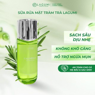  Sữa rửa mặt AHA LAGUMI sạch sâu giảm viêm ngừa mụn chiết xuất artiso tràm trà an toàn lành tính 