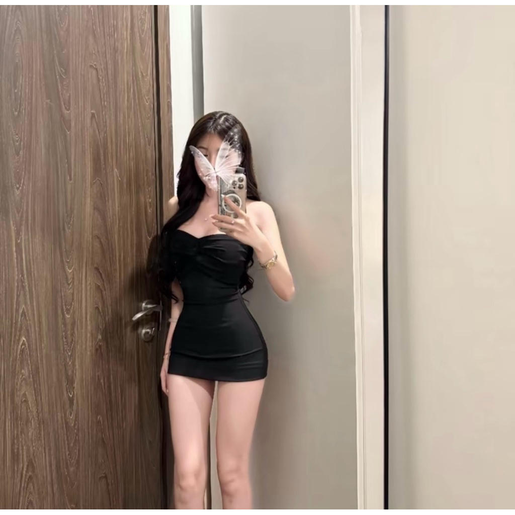 Đầm body dáng ôm nhún họa tiết 3 màu có có giãn vải mềm mịn mát hotgirl | BigBuy360 - bigbuy360.vn
