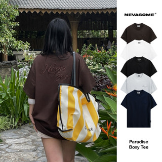Áo Thun Boxy Neva Kind Of Some Cotton 250gsm Local Brand Nevasome Thêu Nổi Tay Lỡ Form Boxy Rộng Nam Nữ Menswear Womensw