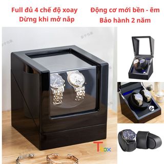 hộp xoay cho 2 chiếc đồng hồ cơ