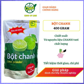 Bột chanh Lafood túi 400 gram - Chiết xuất từ chanh tươi chất lượng, tạo vị chua tự nhiên.