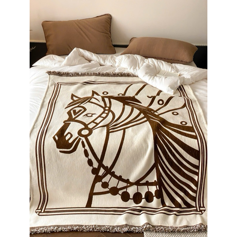 [HÀNG CÓ SẴN]🌟𝐇𝐎𝐁𝐎𝐂𝐇𝐈𝐂 – Chăn dệt mini đa năng 130×170cm