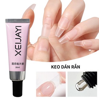  XEIJAYI 30g Sơn móng tay dạng gel trong suốt dành cho móng tay giả lâu trôi và bền bỉ thích hợp cho tiệm làm móng 