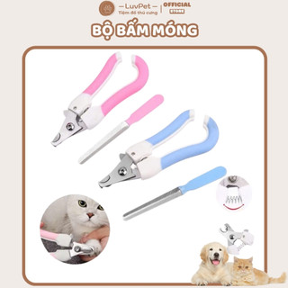 Combo kìm cắt móng chó mèo LuvPet Bộ kềm bấm kèm dũa móng chân cho chó mèo nhiều size