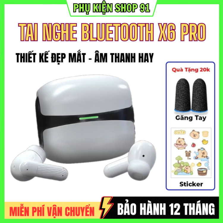Tai Nghe Không Dây X6 / M10 / M100 / F9 PRO TWS Bluetooth Âm Thanh Nổi Thấp Kèm Hộp Sạc 5.3
