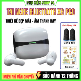 Tai Nghe Không Dây X6 / M10 / M100 / F9 PRO TWS Bluetooth Âm Thanh Nổi Thấp Kèm Hộp Sạc 5.3